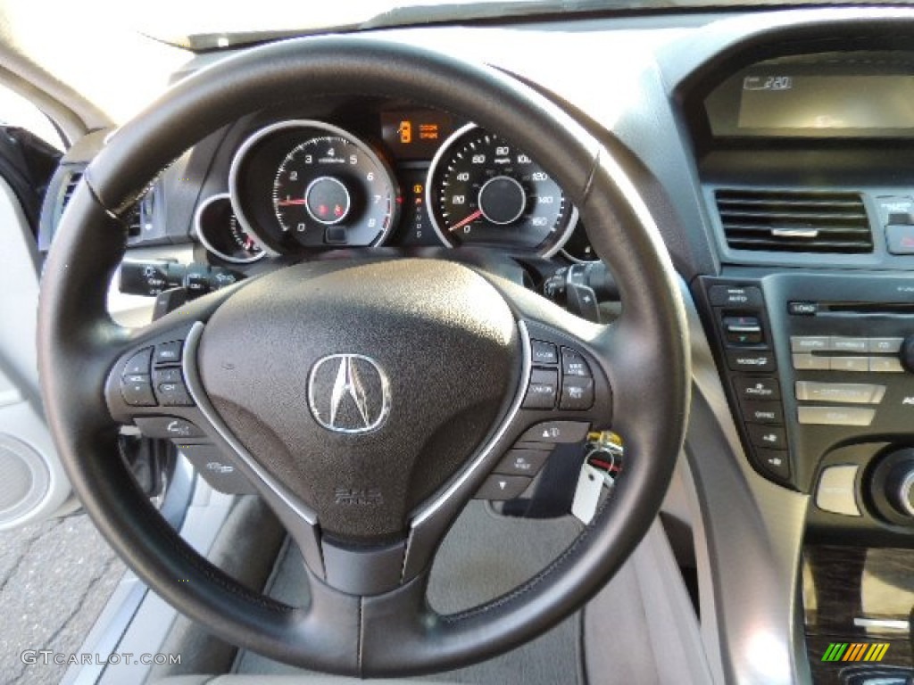 2010 Acura TL 3.5 Taupe Steering Wheel Photo #73875263