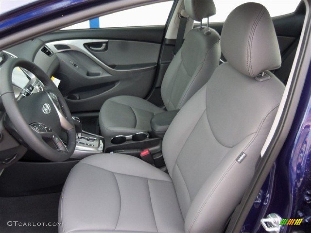 2013 Elantra Limited - Indigo Night / Gray photo #12