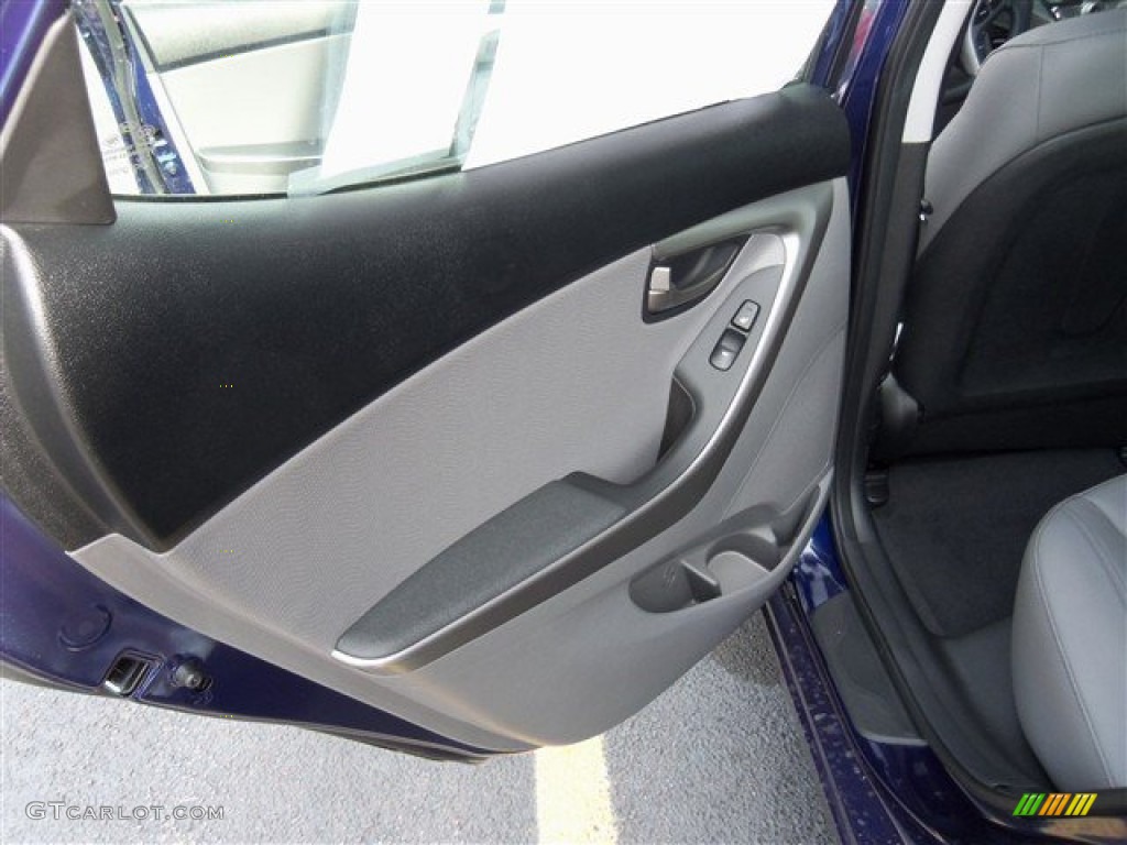 2013 Elantra Limited - Indigo Night / Gray photo #13