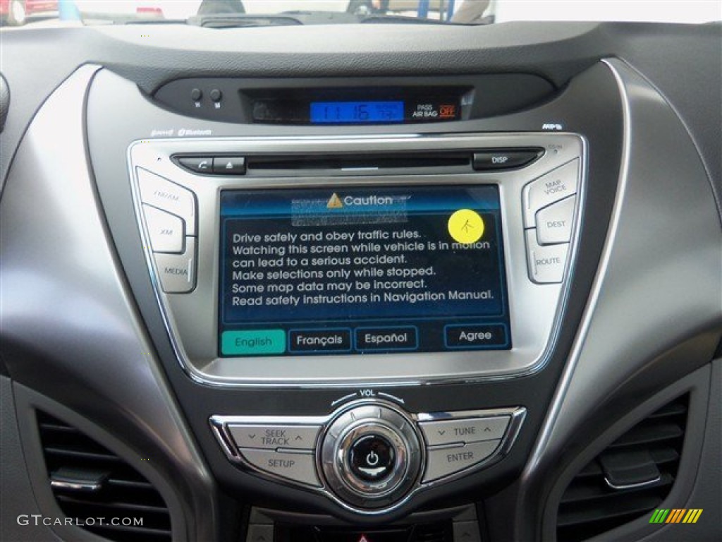 2013 Elantra Limited - Indigo Night / Gray photo #16