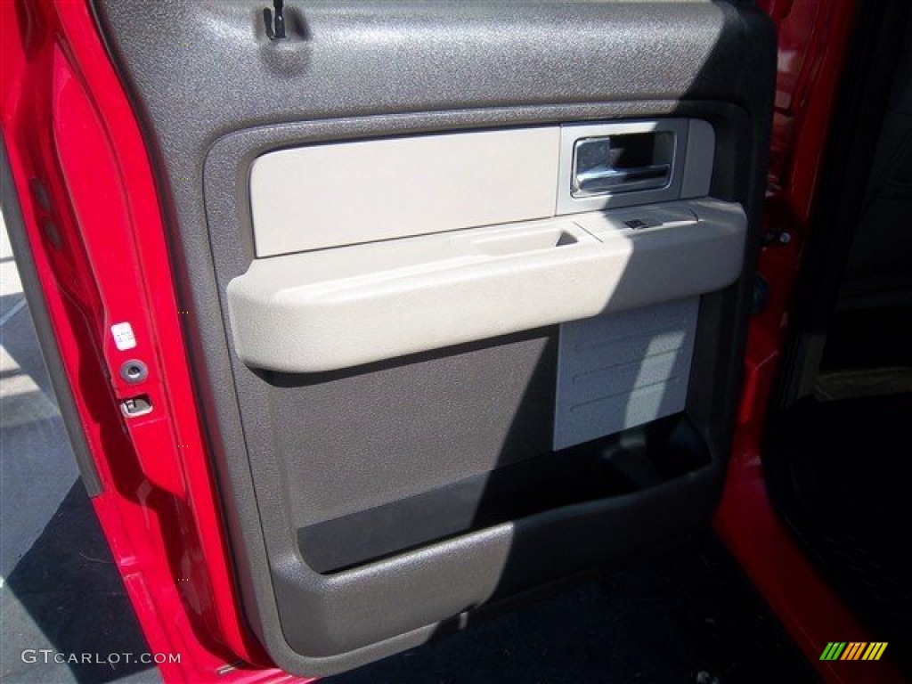 2010 F150 XLT SuperCrew - Vermillion Red / Medium Stone photo #11