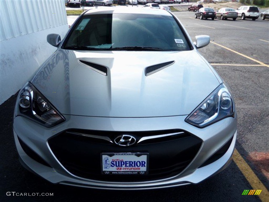 2013 Genesis Coupe 2.0T Premium - Circuit Silver / Gray Leather/Gray Cloth photo #2