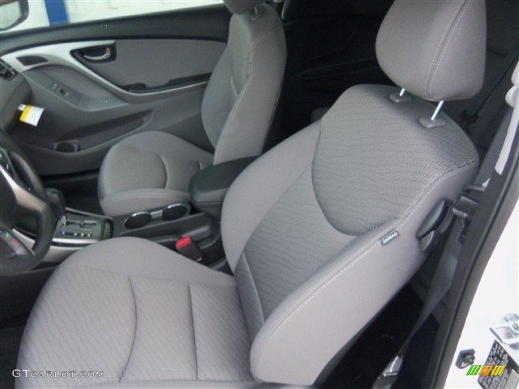 2013 Elantra Coupe GS - Monaco White / Gray photo #9