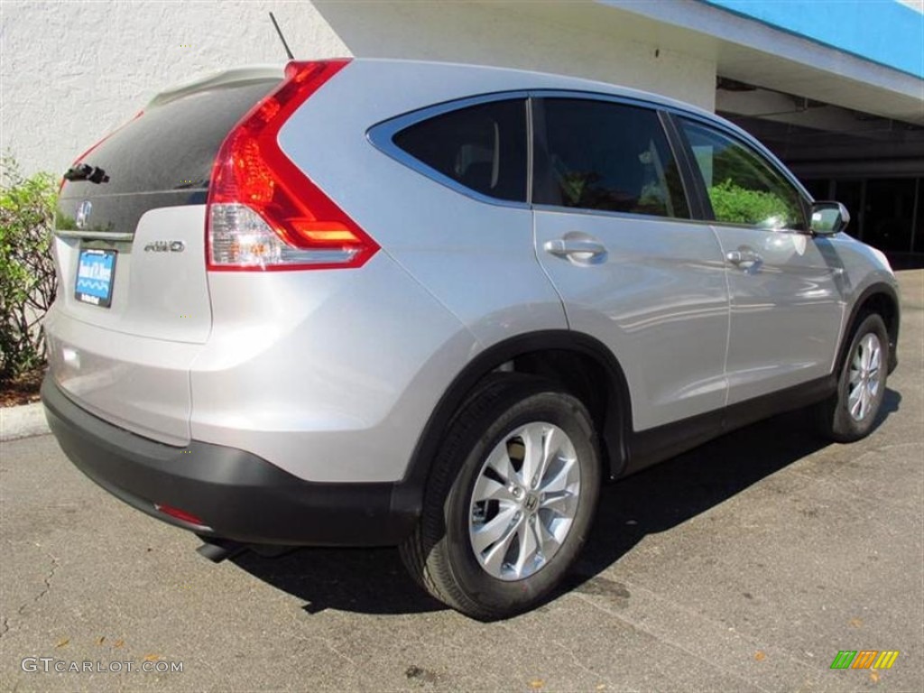 2013 CR-V EX AWD - Alabaster Silver Metallic / Gray photo #3
