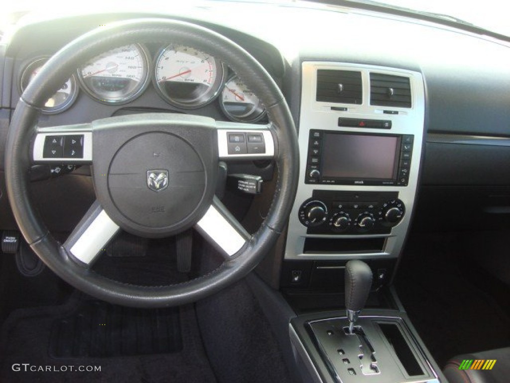 2010 Dodge Charger SRT8 Dark Slate Gray Steering Wheel Photo #73878464