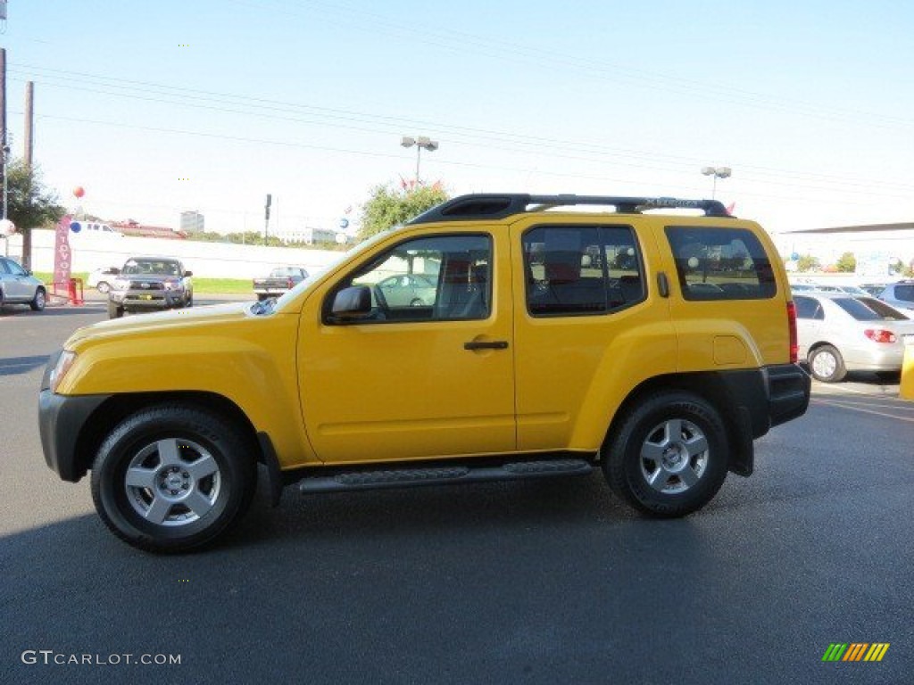 2008 Xterra S - Solar Yellow / Steel/Graphite photo #4