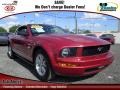 Dark Candy Apple Red 2009 Ford Mustang V6 Convertible