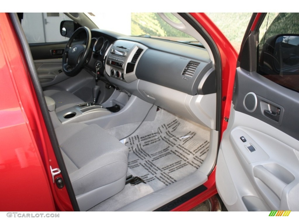 2005 Tacoma V6 TRD Double Cab 4x4 - Impulse Red Pearl / Graphite Gray photo #12