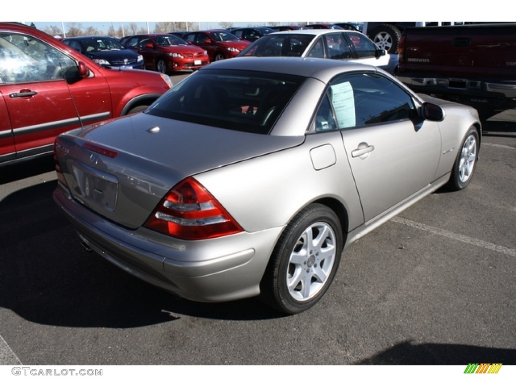 2003 SLK 230 Kompressor Roadster - Pewter Silver Metallic / Charcoal photo #2