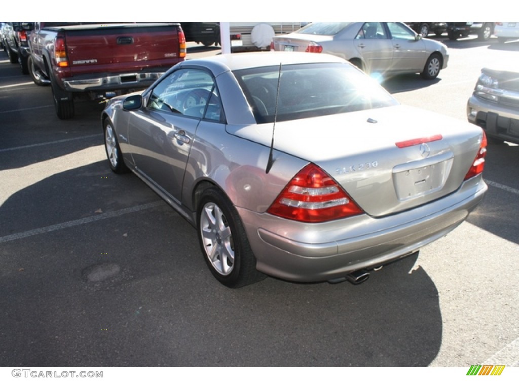 2003 SLK 230 Kompressor Roadster - Pewter Silver Metallic / Charcoal photo #3