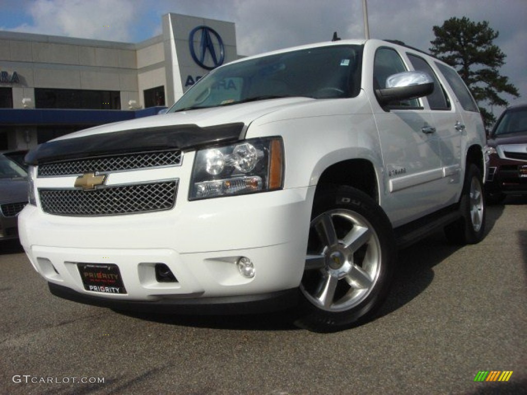 2007 Tahoe LTZ 4x4 - Summit White / Light Cashmere/Ebony photo #1