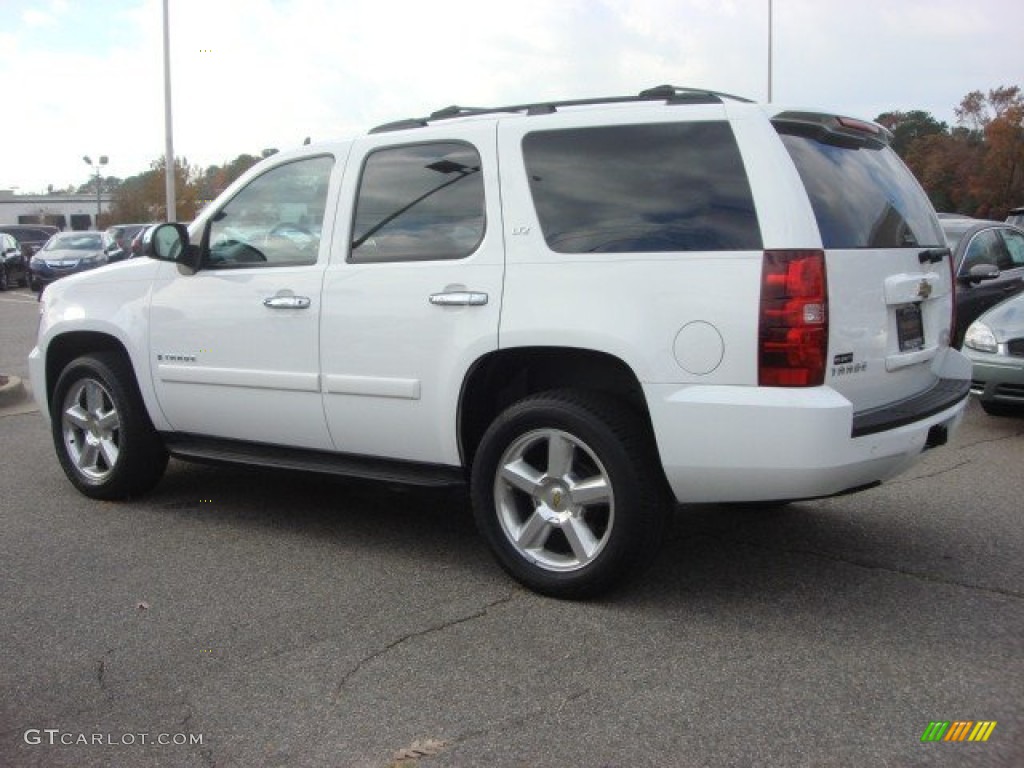 2007 Tahoe LTZ 4x4 - Summit White / Light Cashmere/Ebony photo #3