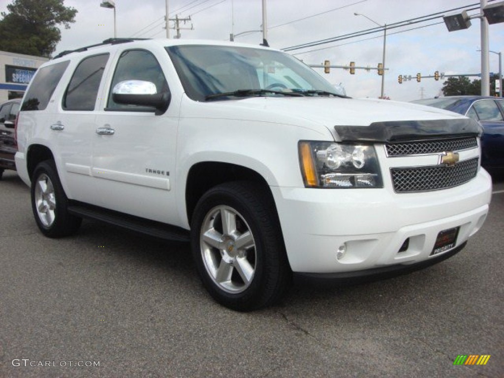 2007 Tahoe LTZ 4x4 - Summit White / Light Cashmere/Ebony photo #7