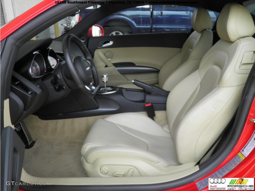 2010 R8 4.2 FSI quattro - Brilliant Red / Fine Nappa Luxor Beige Leather photo #6