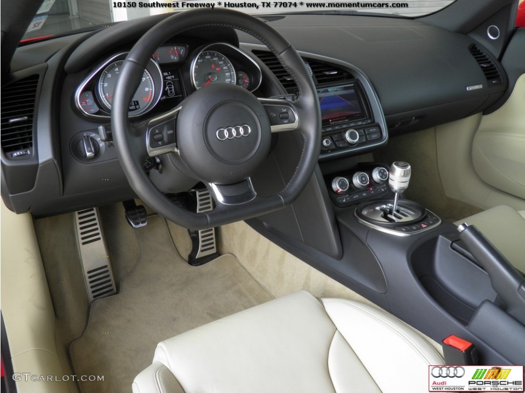 2010 R8 4.2 FSI quattro - Brilliant Red / Fine Nappa Luxor Beige Leather photo #7