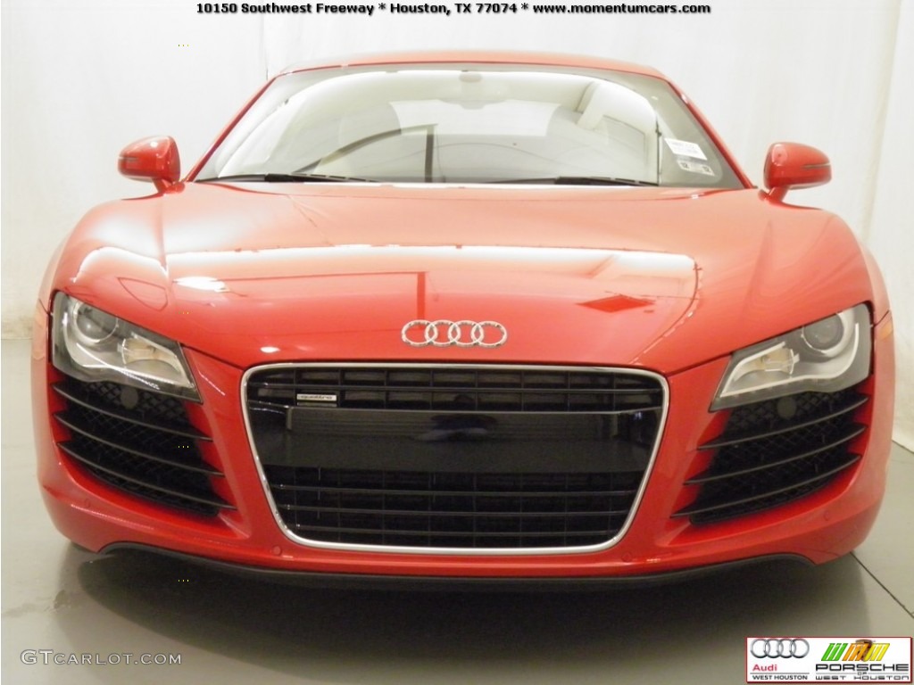 2010 R8 4.2 FSI quattro - Brilliant Red / Fine Nappa Luxor Beige Leather photo #18