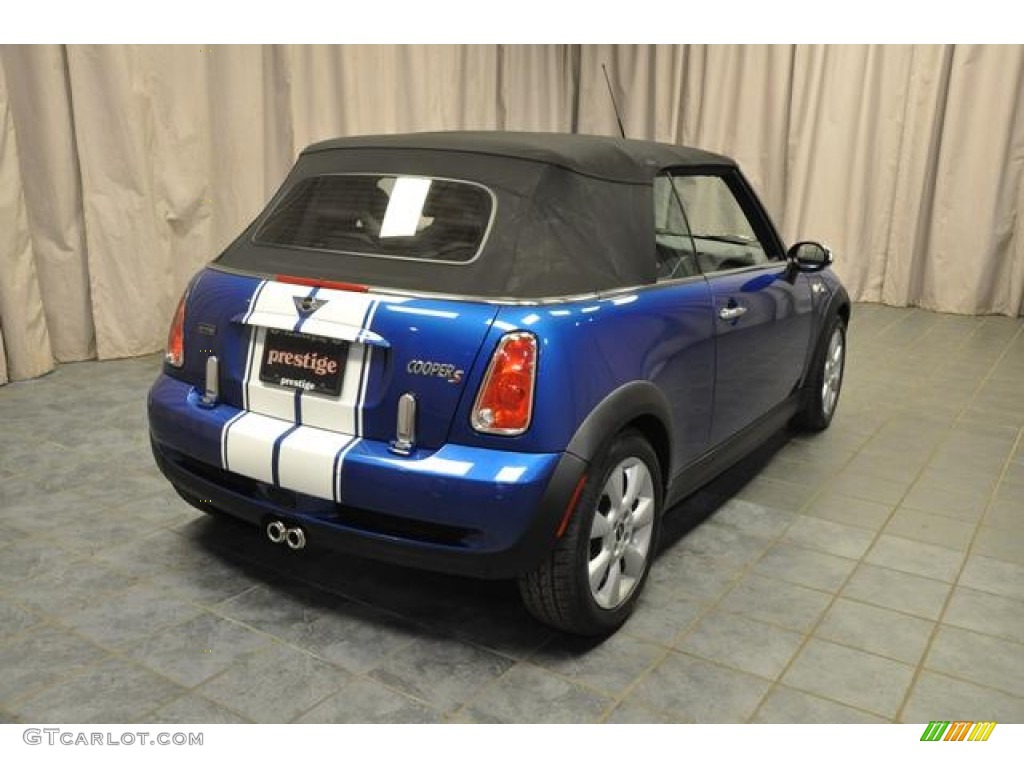 2006 Cooper S Convertible - Hyper Blue Metallic / Panther Black photo #15