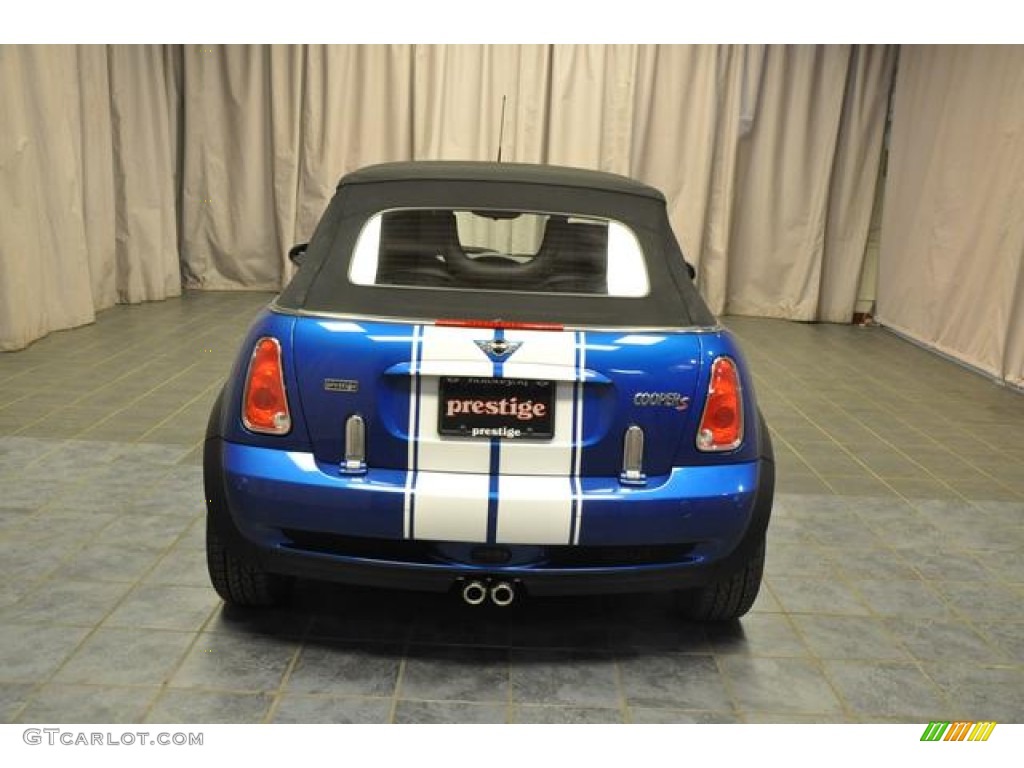 2006 Cooper S Convertible - Hyper Blue Metallic / Panther Black photo #17