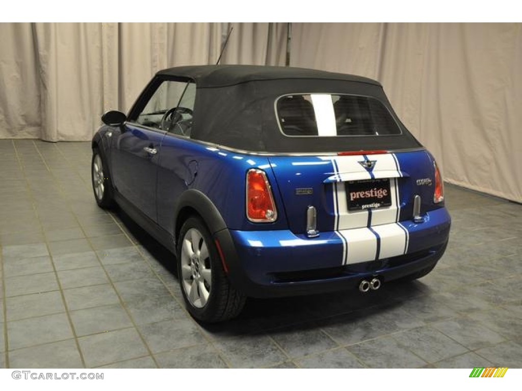 2006 Cooper S Convertible - Hyper Blue Metallic / Panther Black photo #21