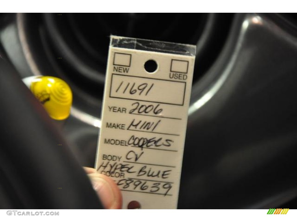 2006 Cooper S Convertible - Hyper Blue Metallic / Panther Black photo #32