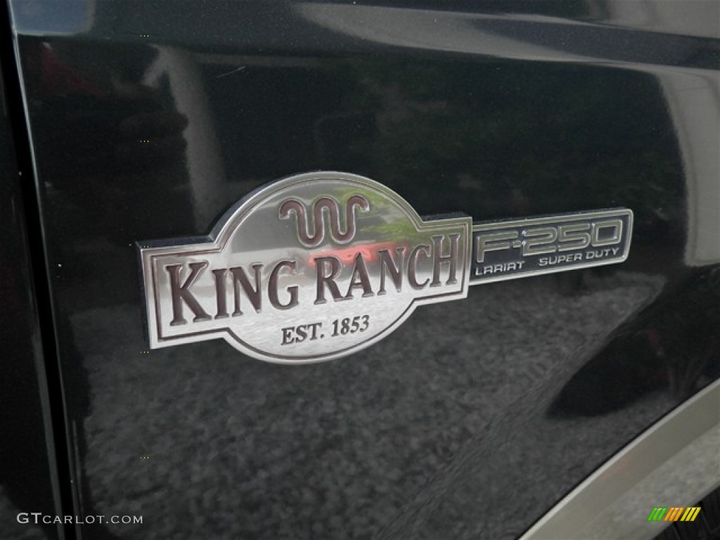 2005 F250 Super Duty King Ranch Crew Cab - Dark Green Satin Metallic / Castano Brown Leather photo #37