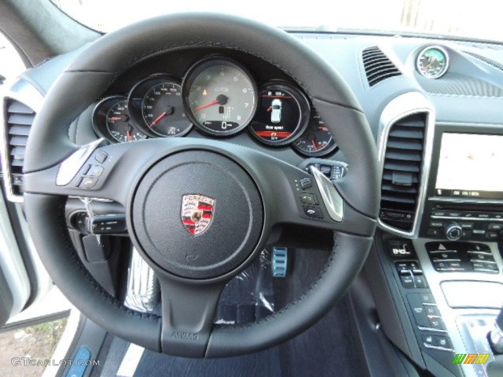 2013 Porsche Cayenne GTS Black Steering Wheel Photo #73885739