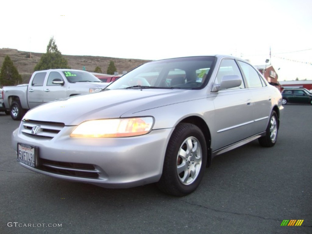 2002 Accord LX Sedan - Satin Silver Metallic / Quartz Gray photo #3