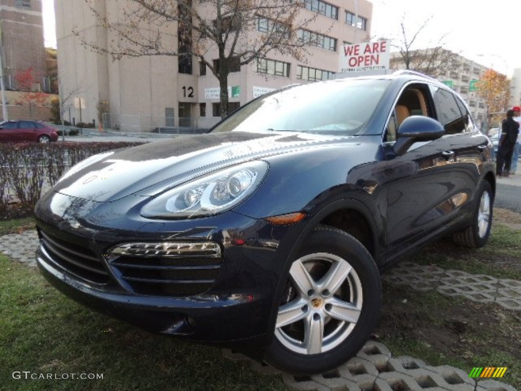 Dark Blue Metallic 2013 Porsche Cayenne Standard Cayenne Model Exterior Photo #73886006