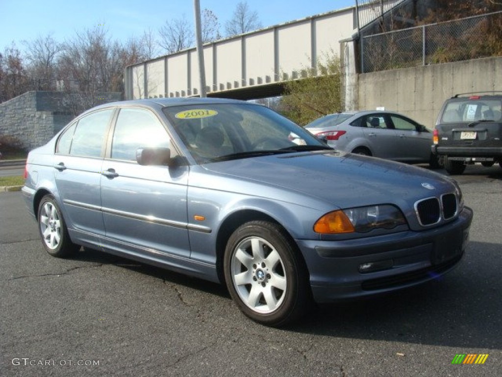 2001 3 Series 325i Sedan - Steel Blue Metallic / Sand photo #3