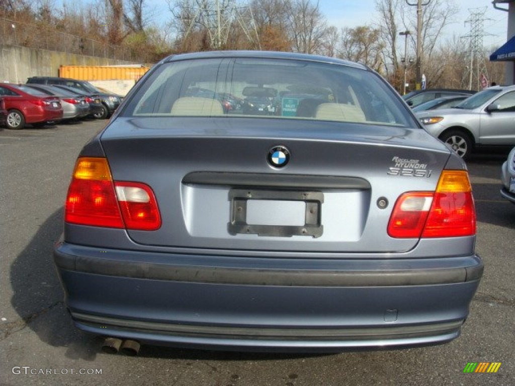 2001 3 Series 325i Sedan - Steel Blue Metallic / Sand photo #5