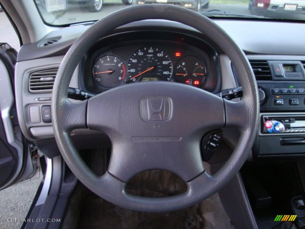 2002 Accord LX Sedan - Satin Silver Metallic / Quartz Gray photo #13