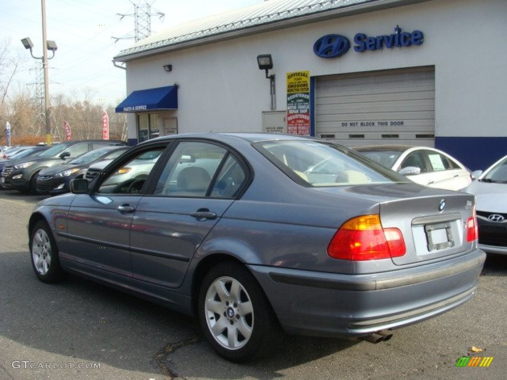 2001 3 Series 325i Sedan - Steel Blue Metallic / Sand photo #6