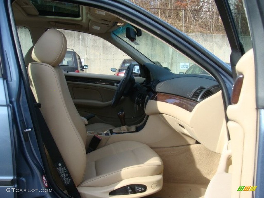 2001 3 Series 325i Sedan - Steel Blue Metallic / Sand photo #25