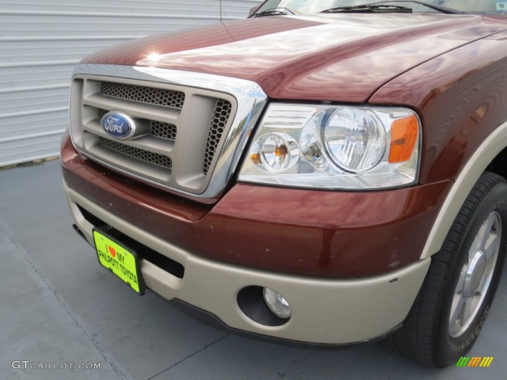 2007 F150 King Ranch SuperCrew - Dark Copper Metallic / Castano Brown Leather photo #10