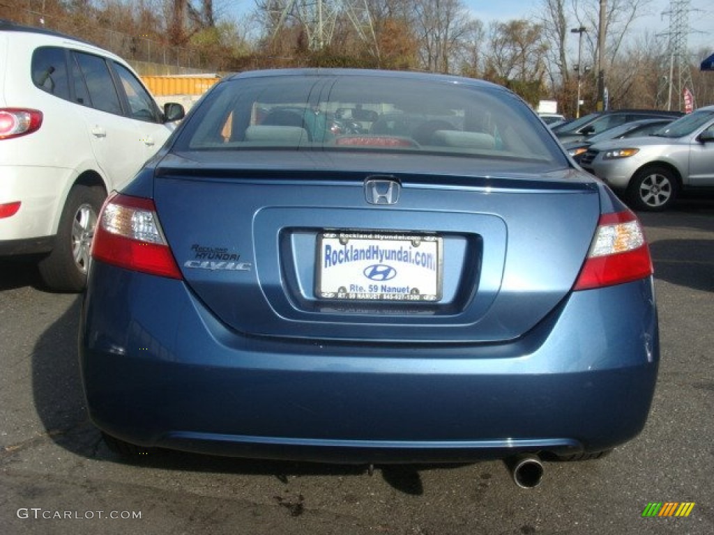 2007 Civic EX Coupe - Atomic Blue Metallic / Gray photo #5