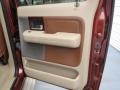 Castano Brown Leather 2007 Ford F150 King Ranch SuperCrew Door Panel