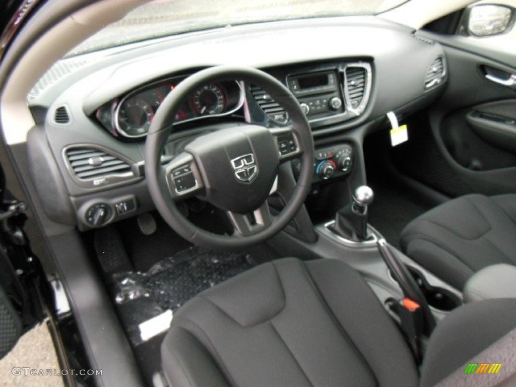 Black Interior 2013 Dodge Dart Aero Photo #73886906