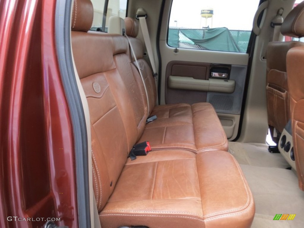 Castano Brown Leather Interior 2007 Ford F150 King Ranch SuperCrew Photo #73886921