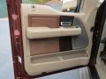 2007 Ford F150 Castano Brown Leather Interior Door Panel Photo