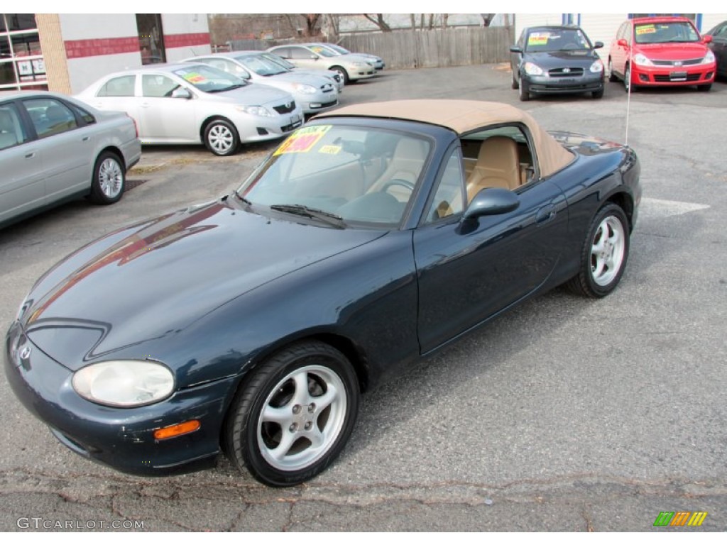 1999 MX-5 Miata LP Roadster - Twilight Blue Mica / Tan photo #2