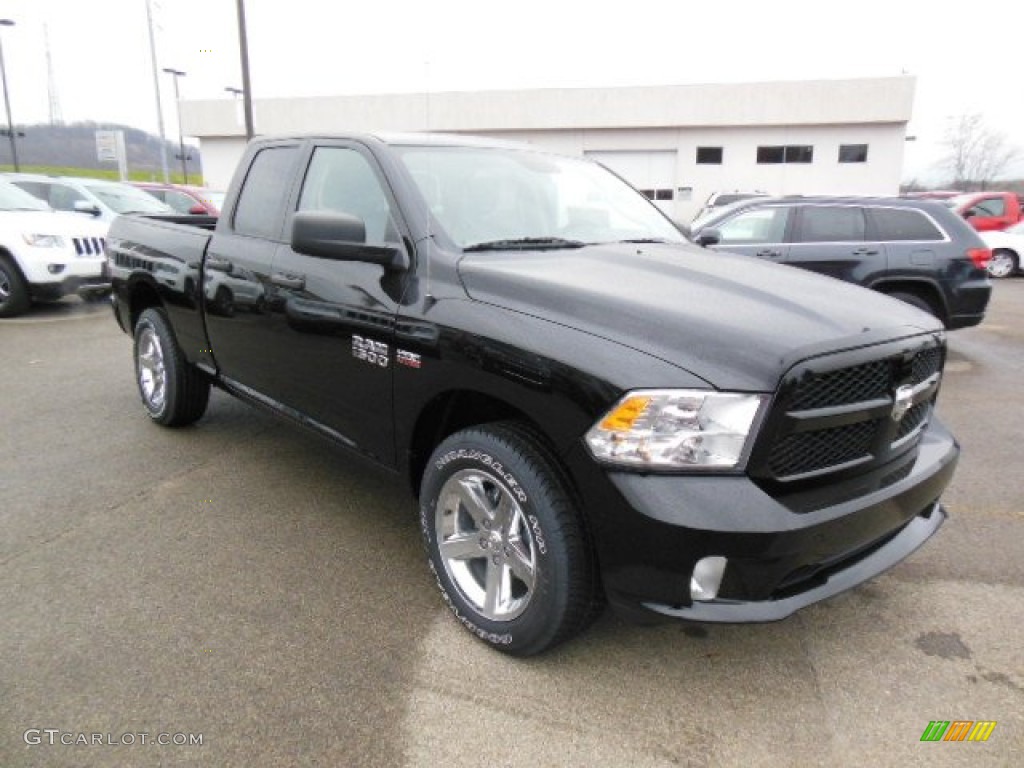Black 2013 Ram 1500 Express Quad Cab 4x4 Exterior Photo #73887136