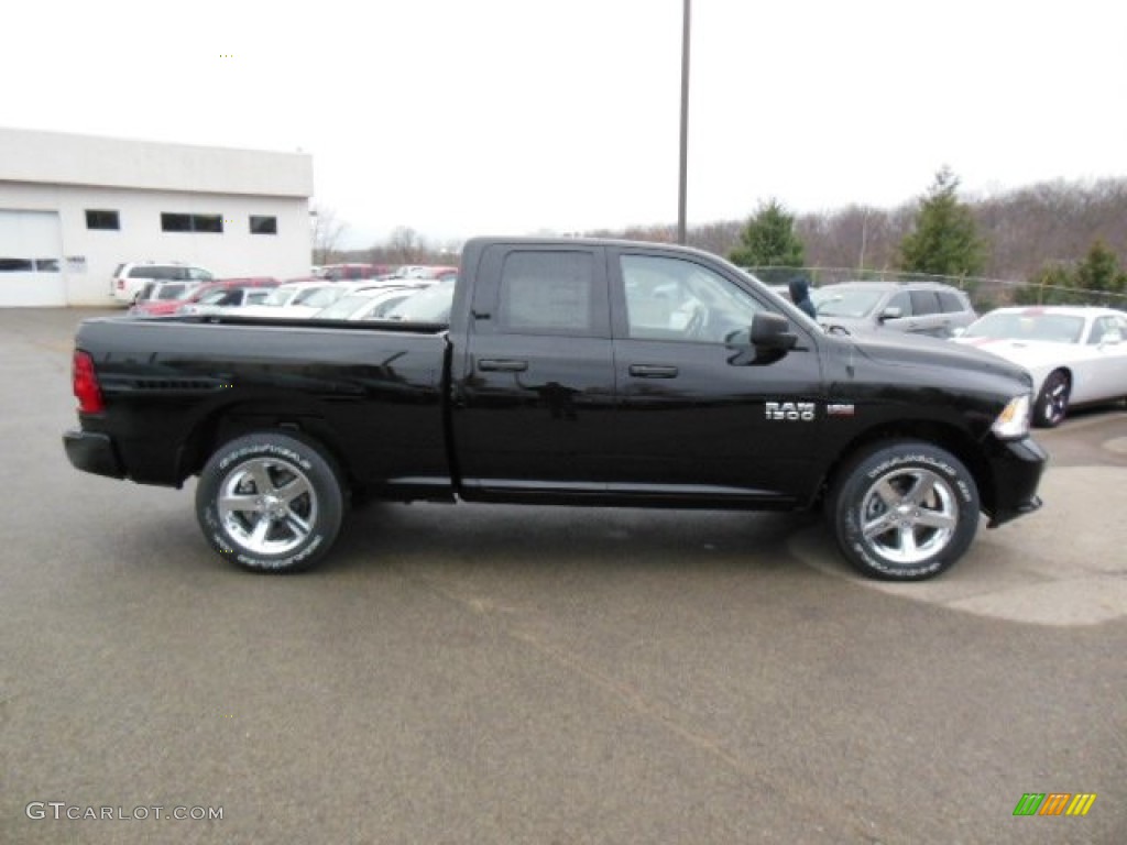 Black 2013 Ram 1500 Express Quad Cab 4x4 Exterior Photo #73887149