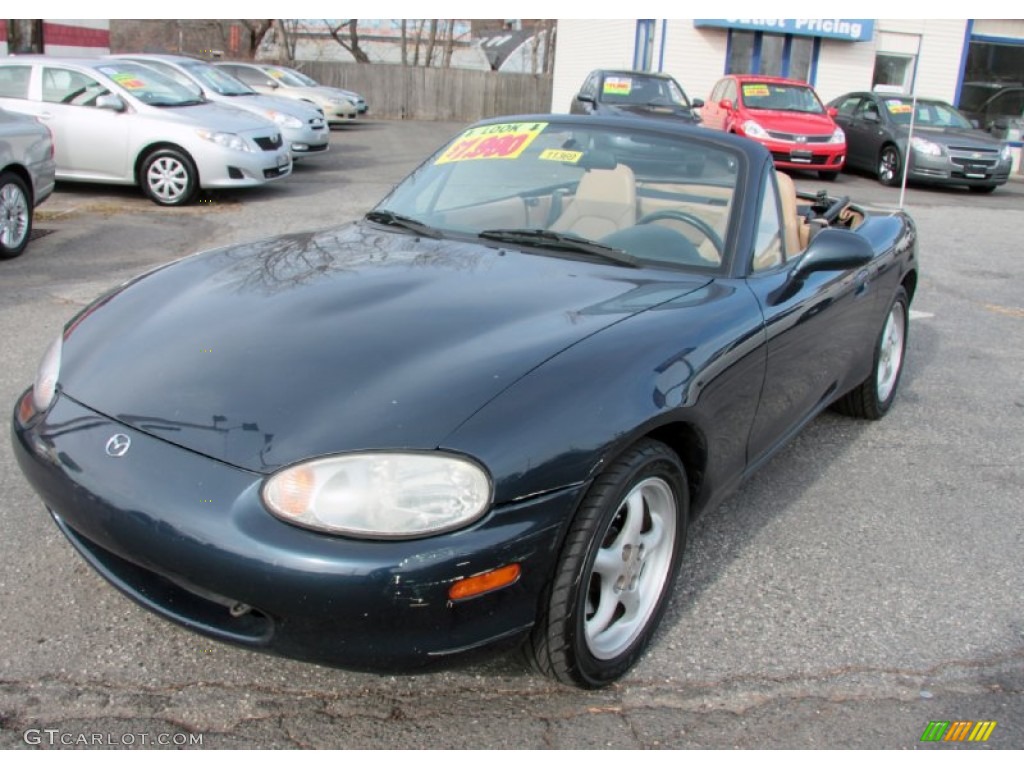 1999 MX-5 Miata LP Roadster - Twilight Blue Mica / Tan photo #4
