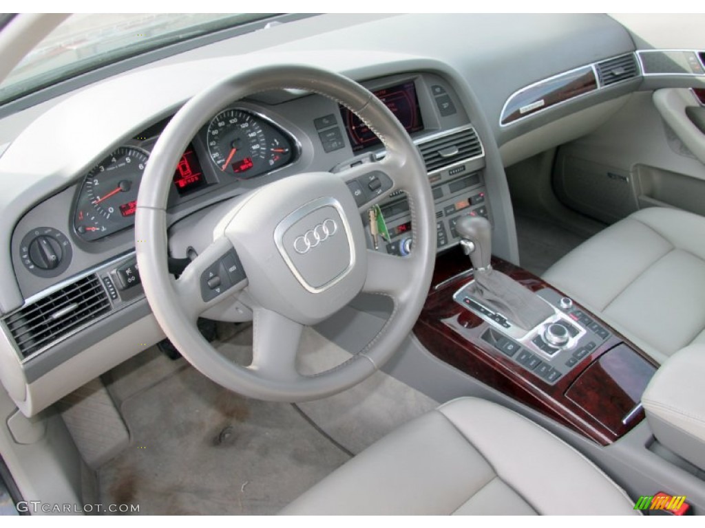 2005 A6 3.2 quattro Sedan - Oyster Gray Metallic / Platinum photo #12