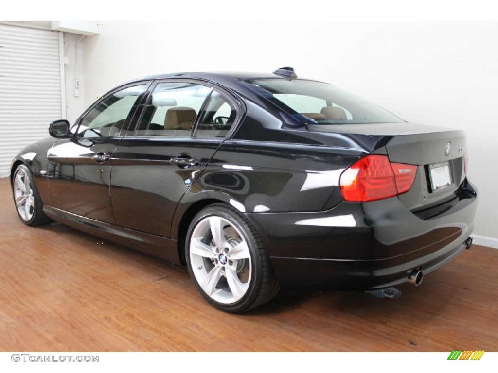 2010 3 Series 335i Sedan - Black Sapphire Metallic / Saddle Brown Dakota Leather photo #3