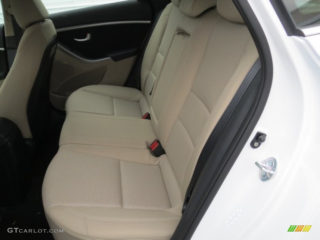 2013 Elantra GT - Monaco White / Beige photo #18