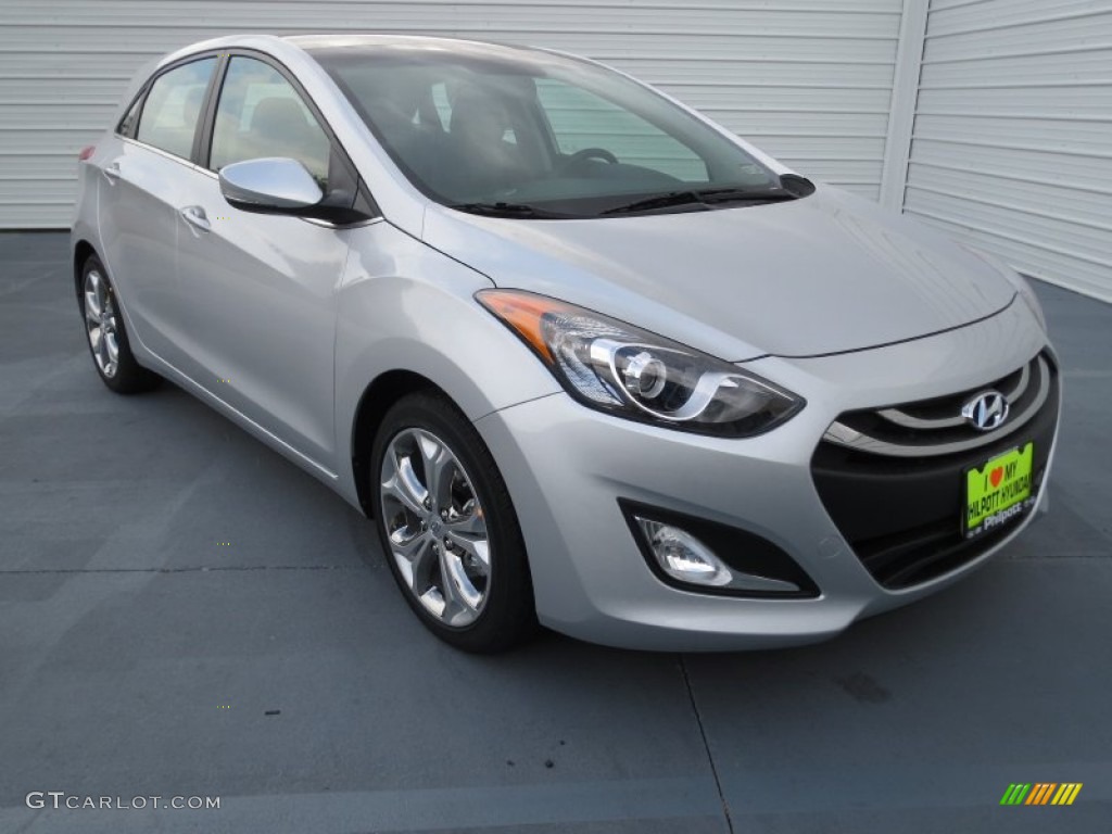 2013 Elantra GT - Shimmering Air Silver / Black photo #1