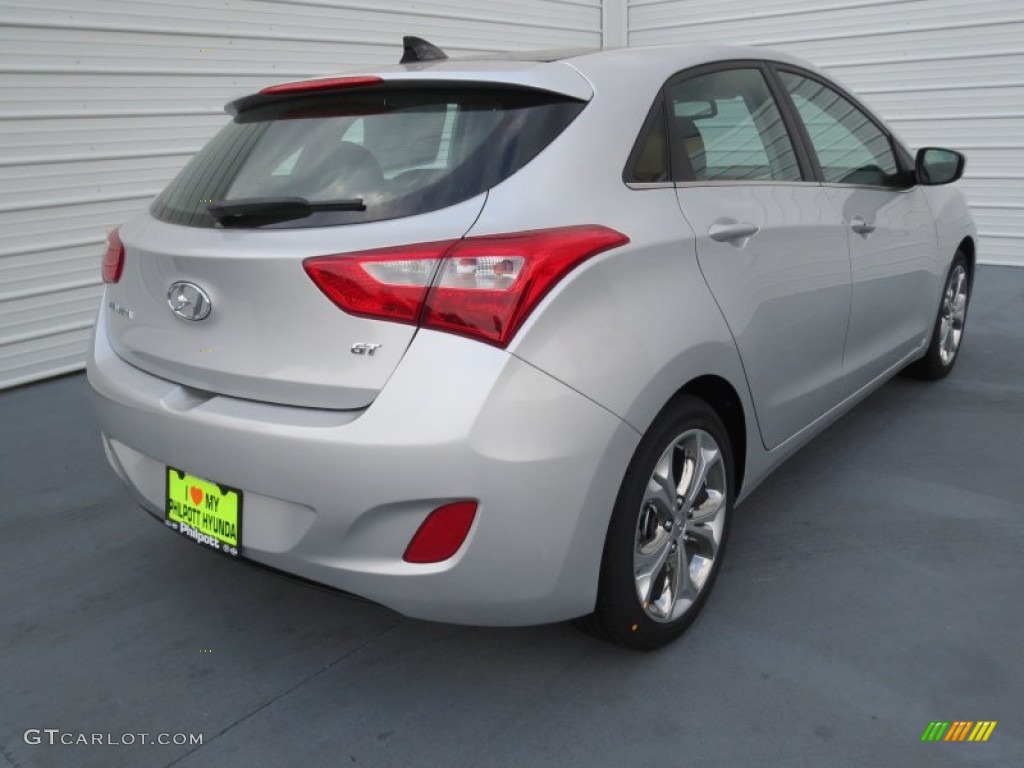 2013 Elantra GT - Shimmering Air Silver / Black photo #3