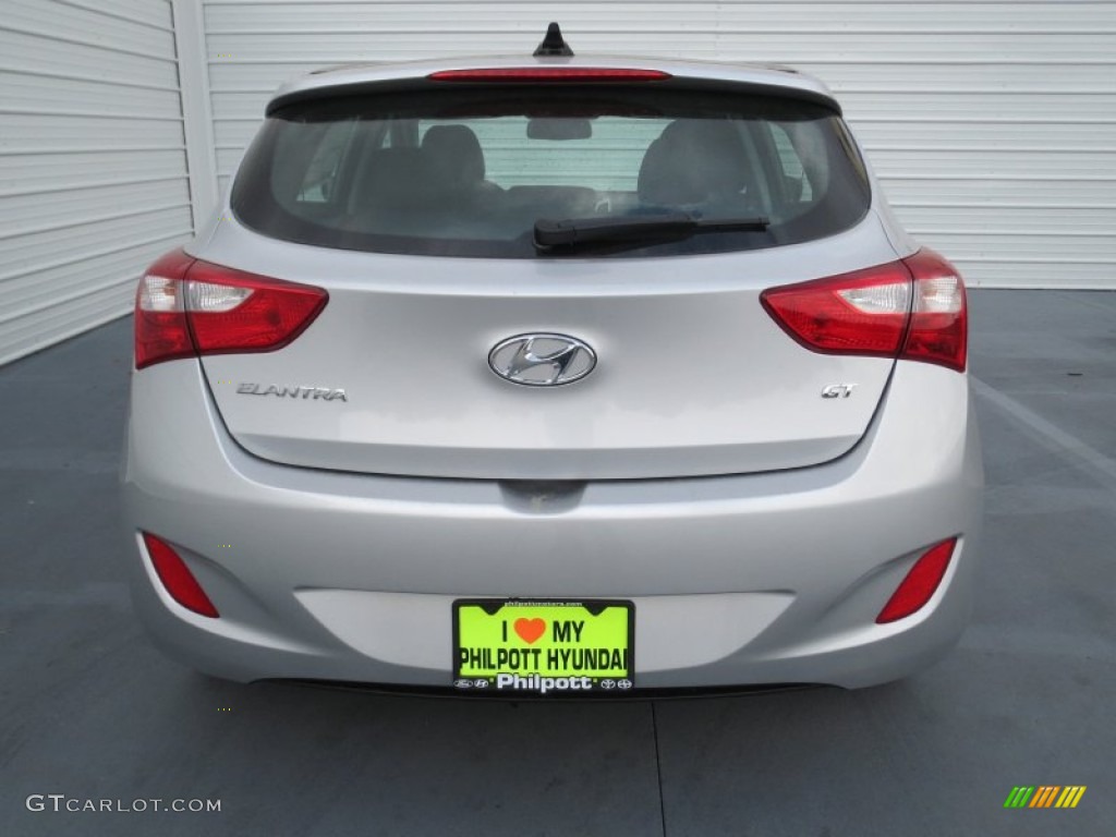 2013 Elantra GT - Shimmering Air Silver / Black photo #4