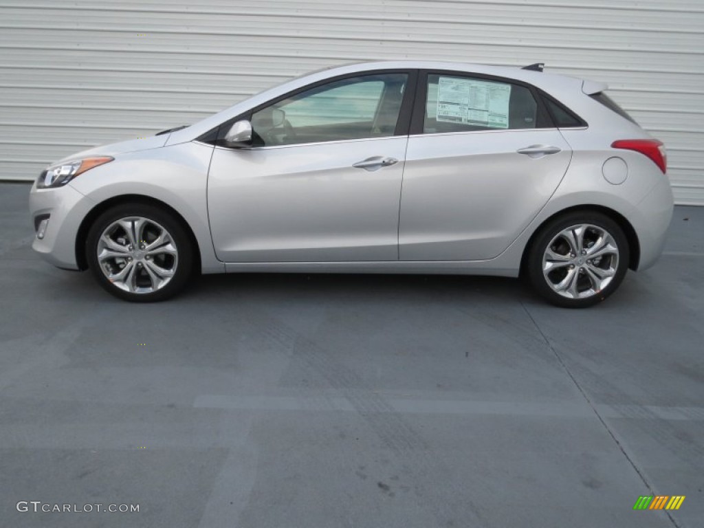 2013 Elantra GT - Shimmering Air Silver / Black photo #5